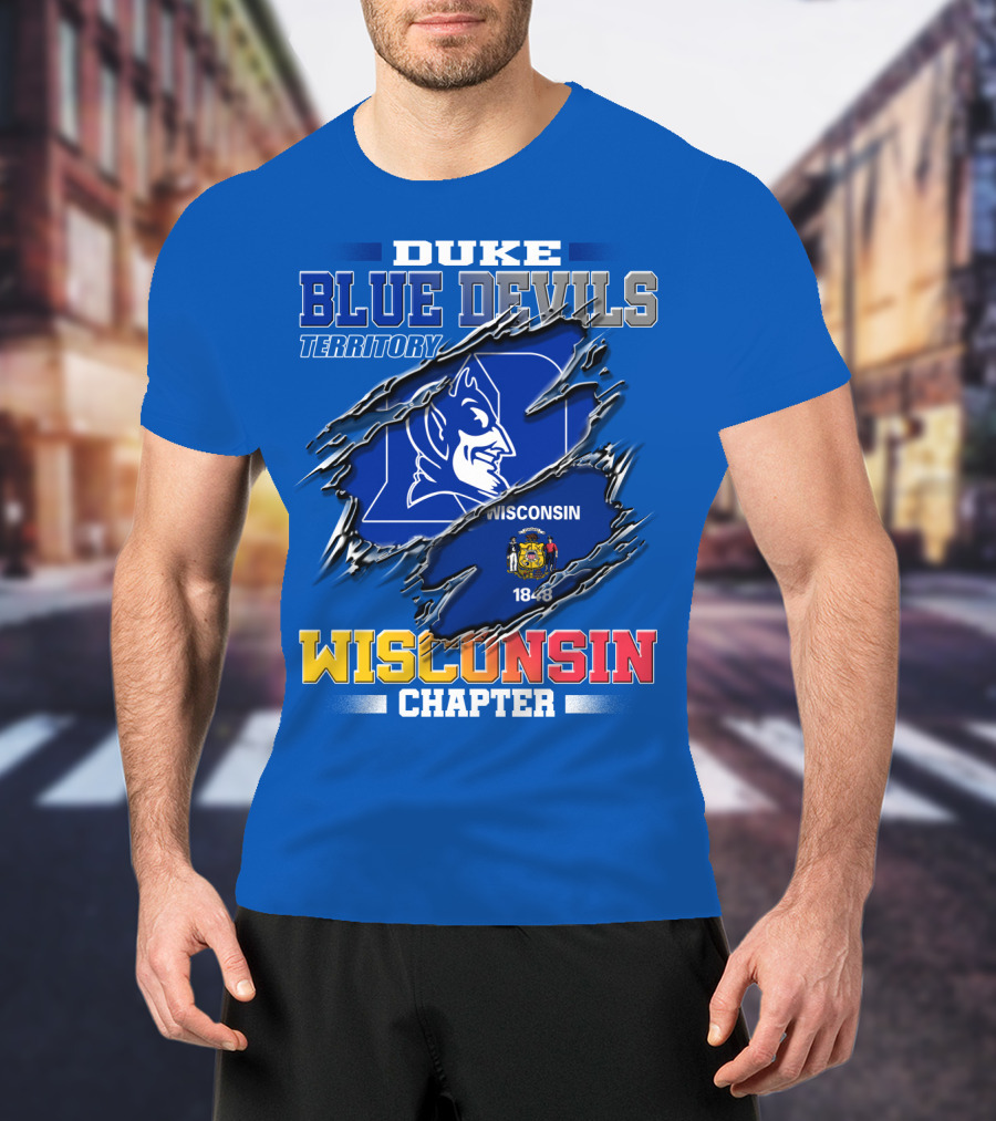 Duke Blue Devils Territory Wisconsin Chapter T-Shirt