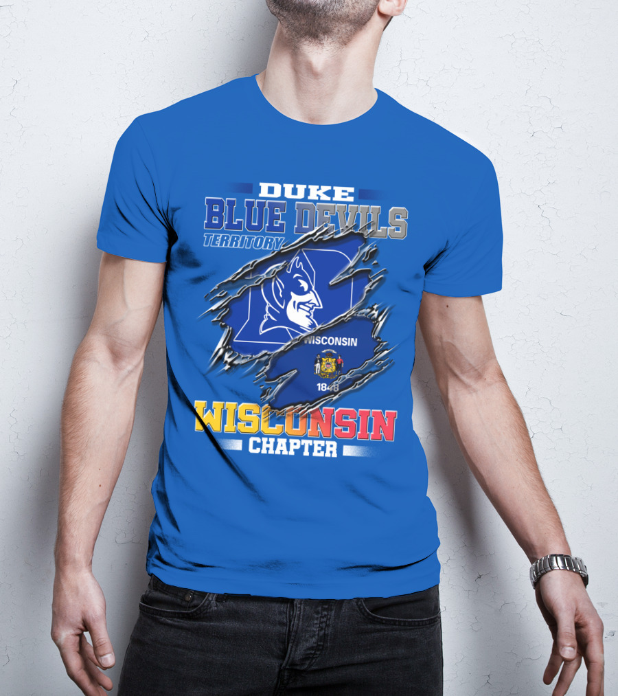 Duke Blue Devils Territory Wisconsin Chapter T-Shirt