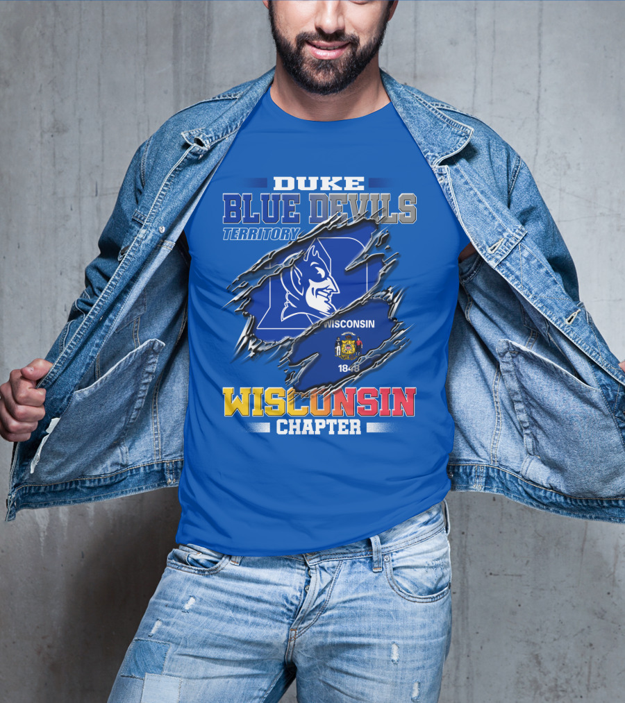 Duke Blue Devils Territory Wisconsin Chapter T-Shirt