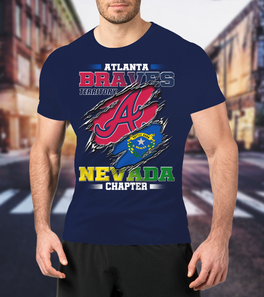 Atlanta Braves Territory Nevada Chapter Battle Born T-Shirt