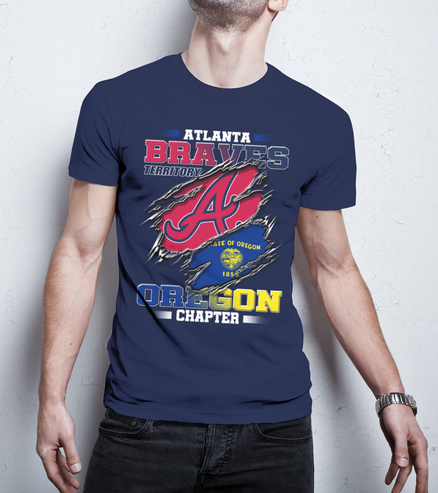 Atlanta Braves Territory Oregon Chapter State Of Oregon 1859 T-Shirt