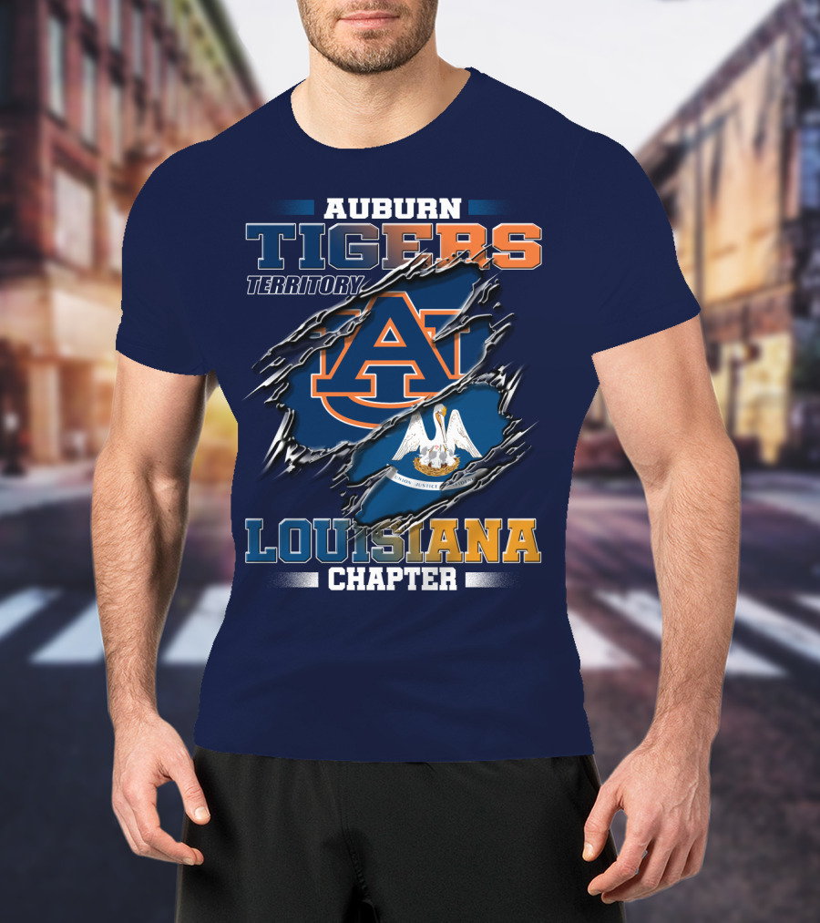 Auburn Tigers Territory Louisiana Chapter T-Shirt