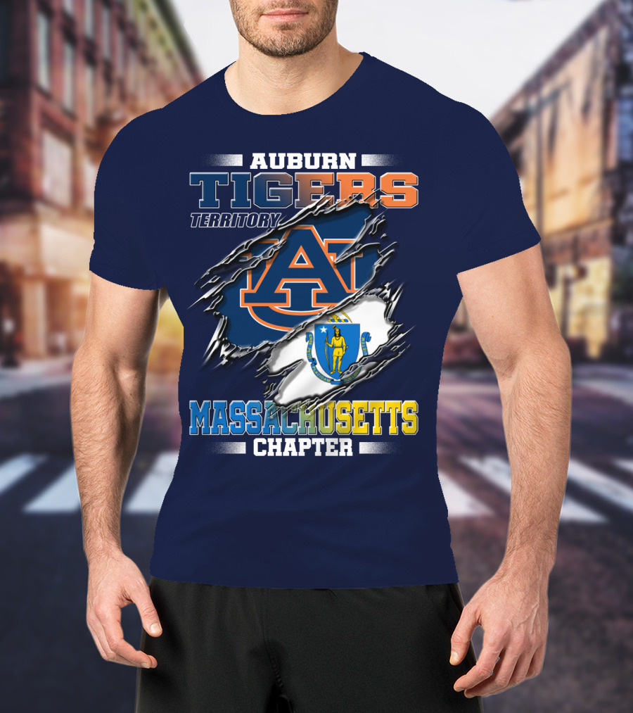 Auburn Tigers Territory Massachusetts Chapter T-Shirt