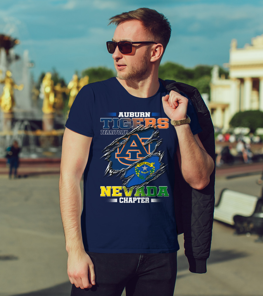 Auburn Tigers Territory Nevada Chapter Battle Born T-Shirt
