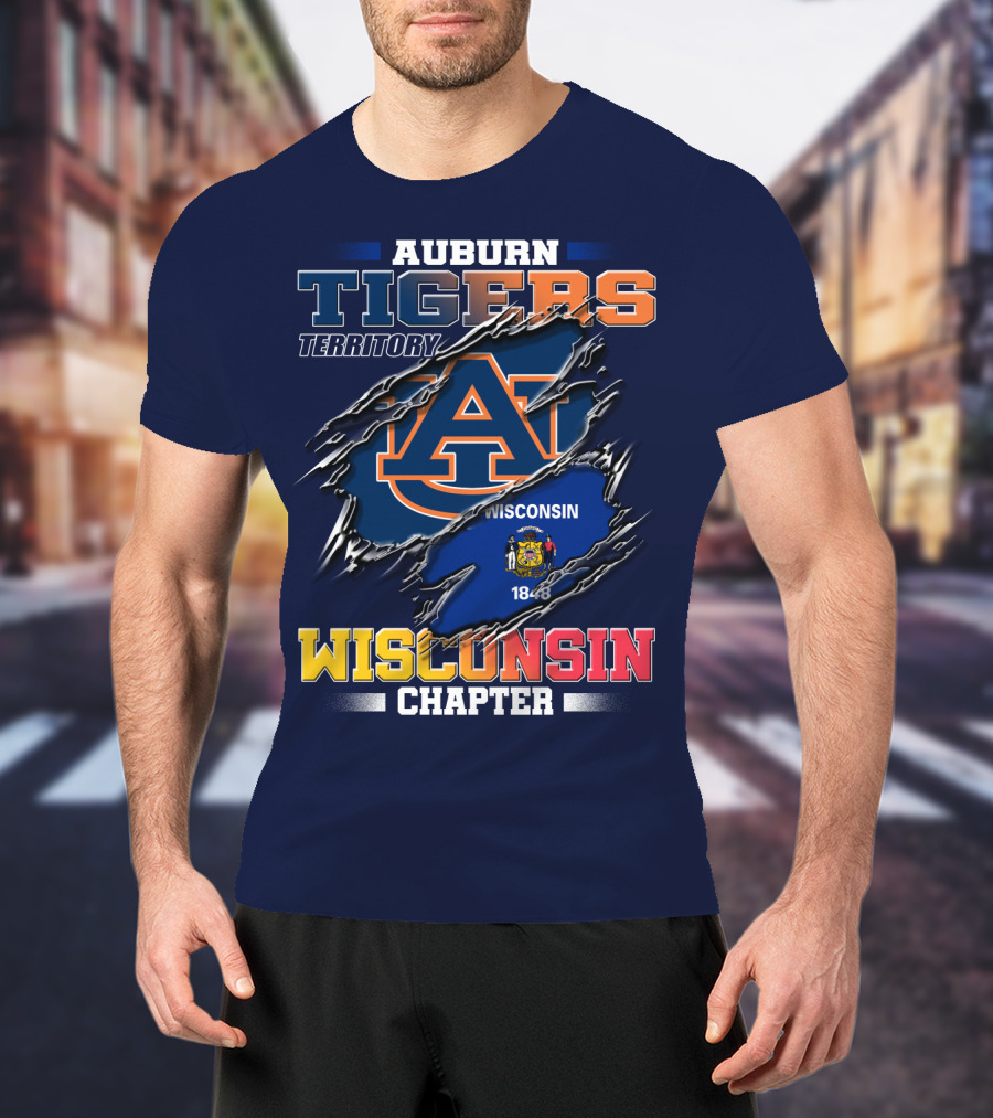 Auburn Tigers Territory Wisconsin Chapter 1848 T-Shirt