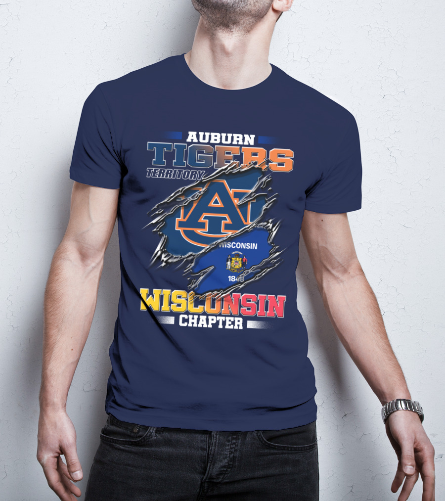 Auburn Tigers Territory Wisconsin Chapter 1848 T-Shirt
