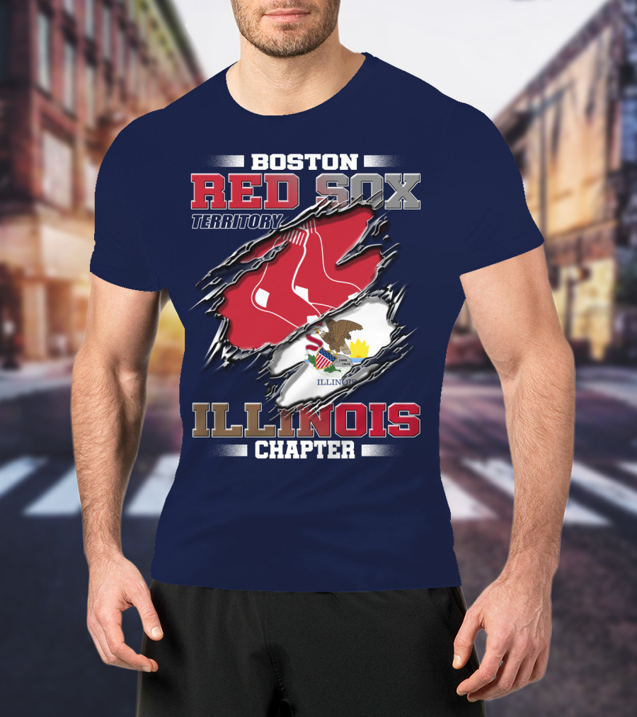 Boston Red Sox Territory Illinois Chapter T-Shirt