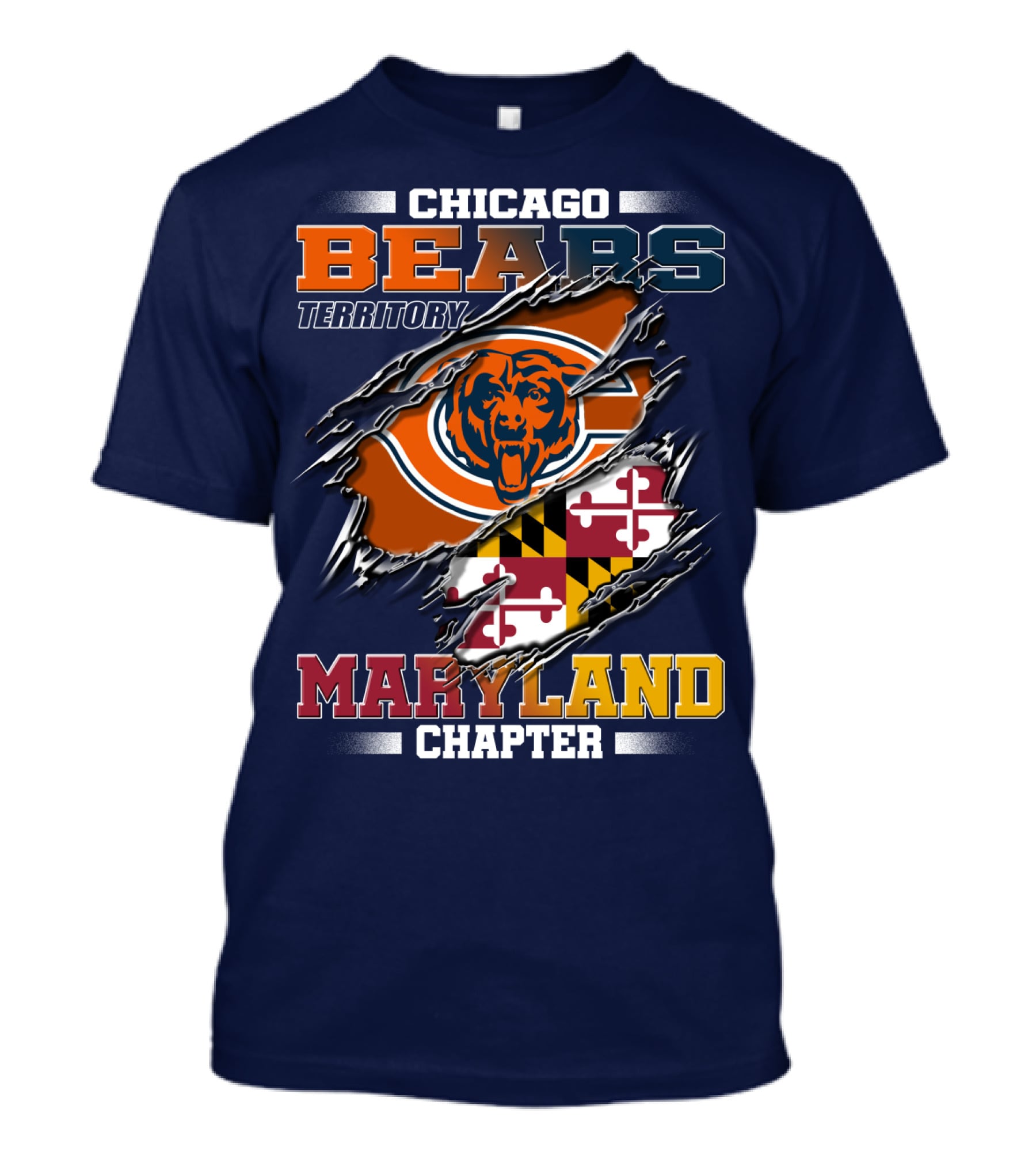 Chicago Bears Territory Maryland Chapter T-Shirt
