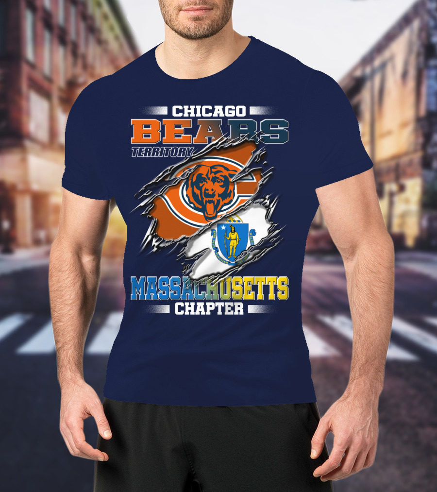Chicago Bears Territory Massachusetts Chapter T-Shirt