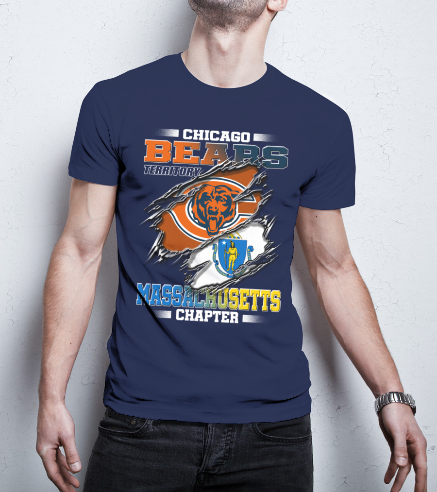 Chicago Bears Territory Massachusetts Chapter T-Shirt