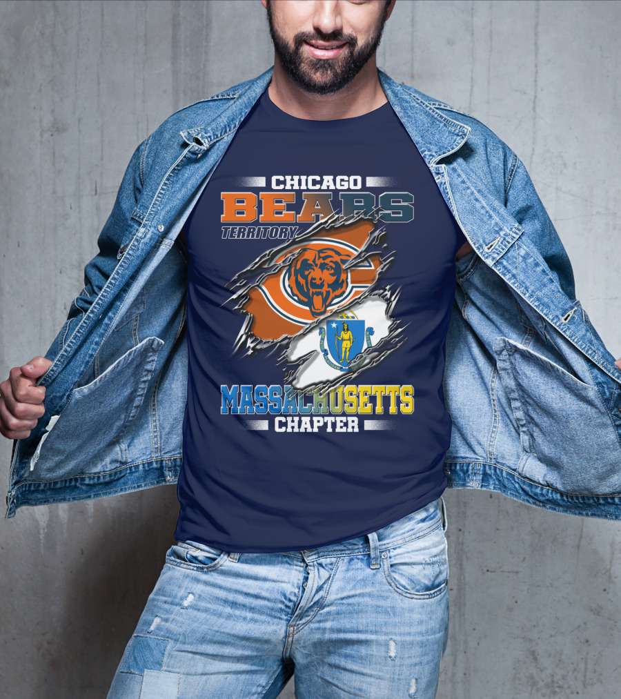Chicago Bears Territory Massachusetts Chapter T-Shirt