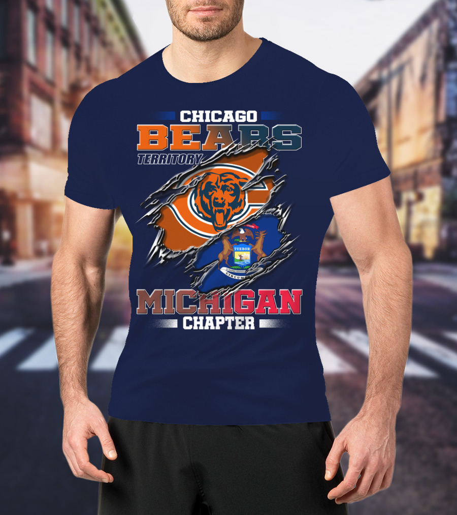 Chicago Bears Territory Michigan Chapter T-Shirt