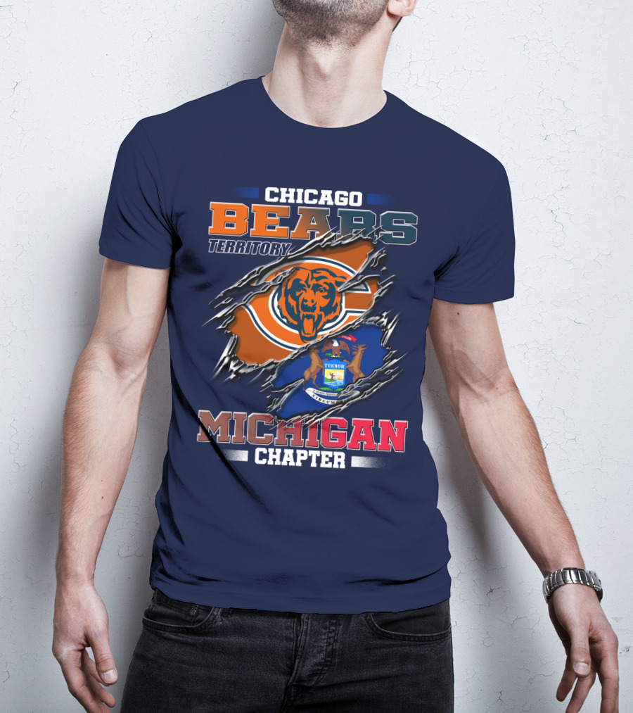 Chicago Bears Territory Michigan Chapter T-Shirt