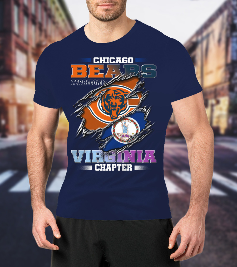 Chicago Bears Territory Virginia Chapter T-Shirt