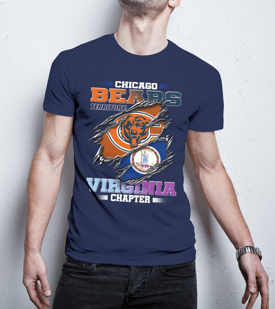 Chicago Bears Territory Virginia Chapter T-Shirt