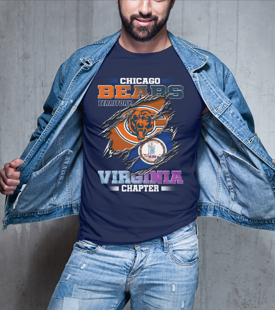 Chicago Bears Territory Virginia Chapter T-Shirt