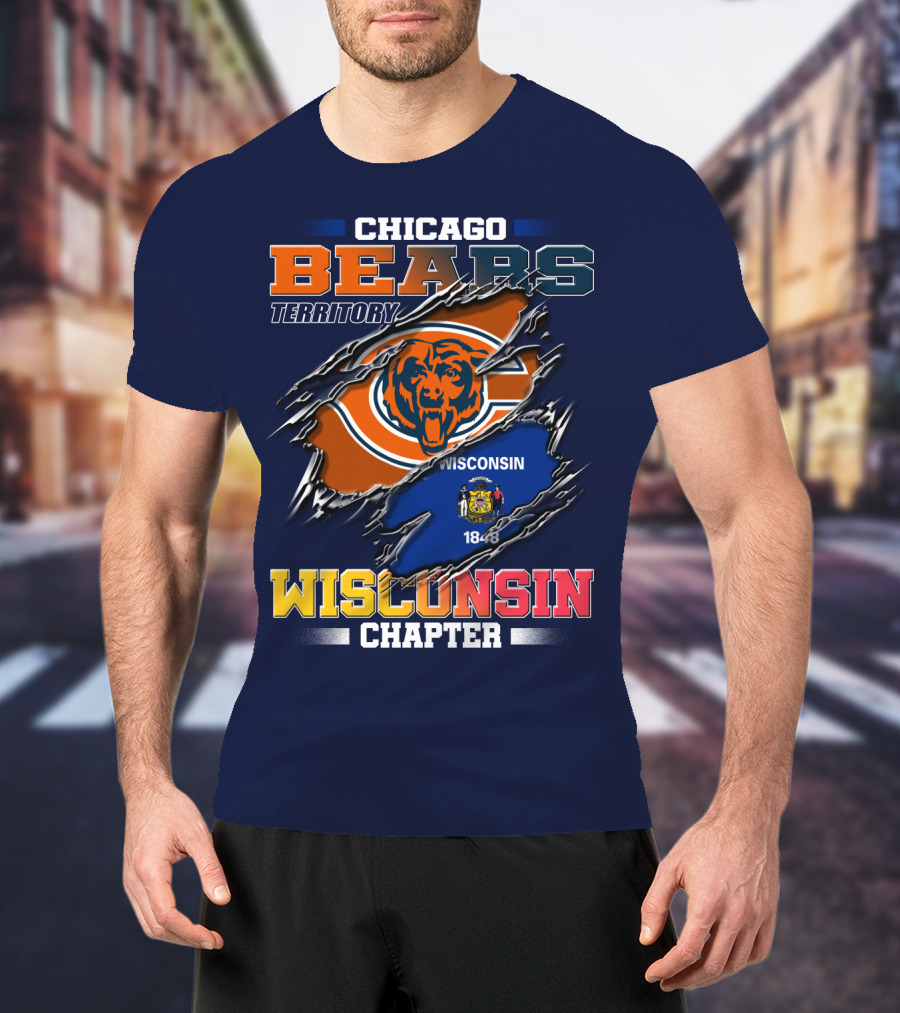 CHICAGO BEARS TERRITORY WISCONSIN CHAPTER 1848 T-Shirt