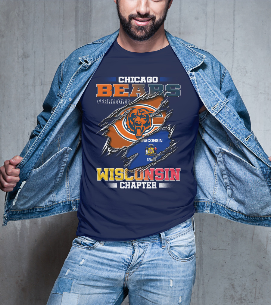 CHICAGO BEARS TERRITORY WISCONSIN CHAPTER 1848 T-Shirt