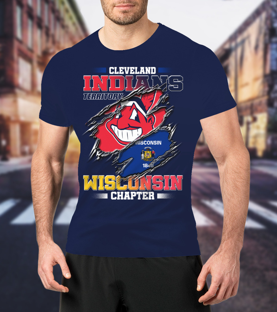 Cleveland Indians Territory Wisconsin Chapter 1848 T-Shirt