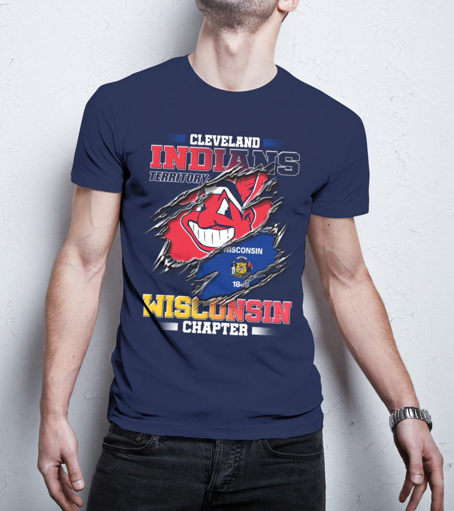 Cleveland Indians Territory Wisconsin Chapter 1848 T-Shirt