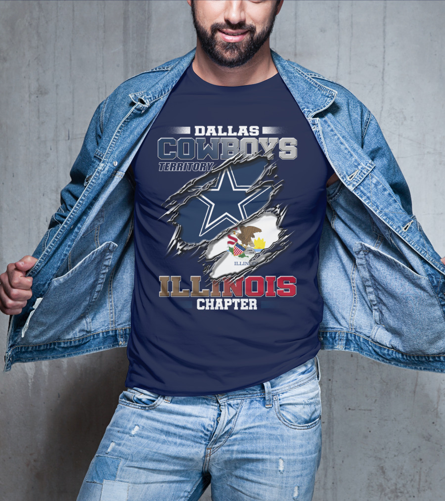 Dallas Cowboys Territory Illinois Chapter T-Shirt