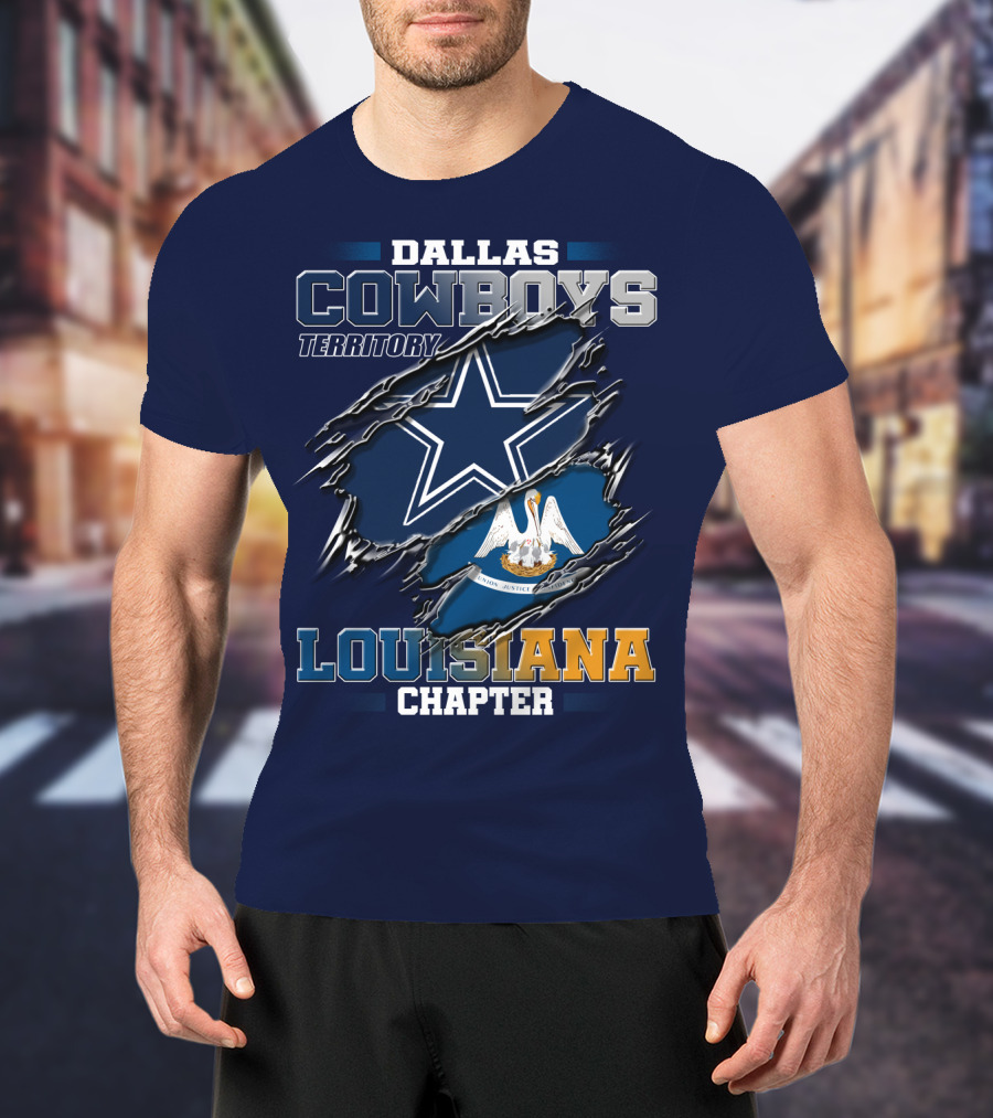 Dallas Cowboys Territory Louisiana Chapter T-Shirt