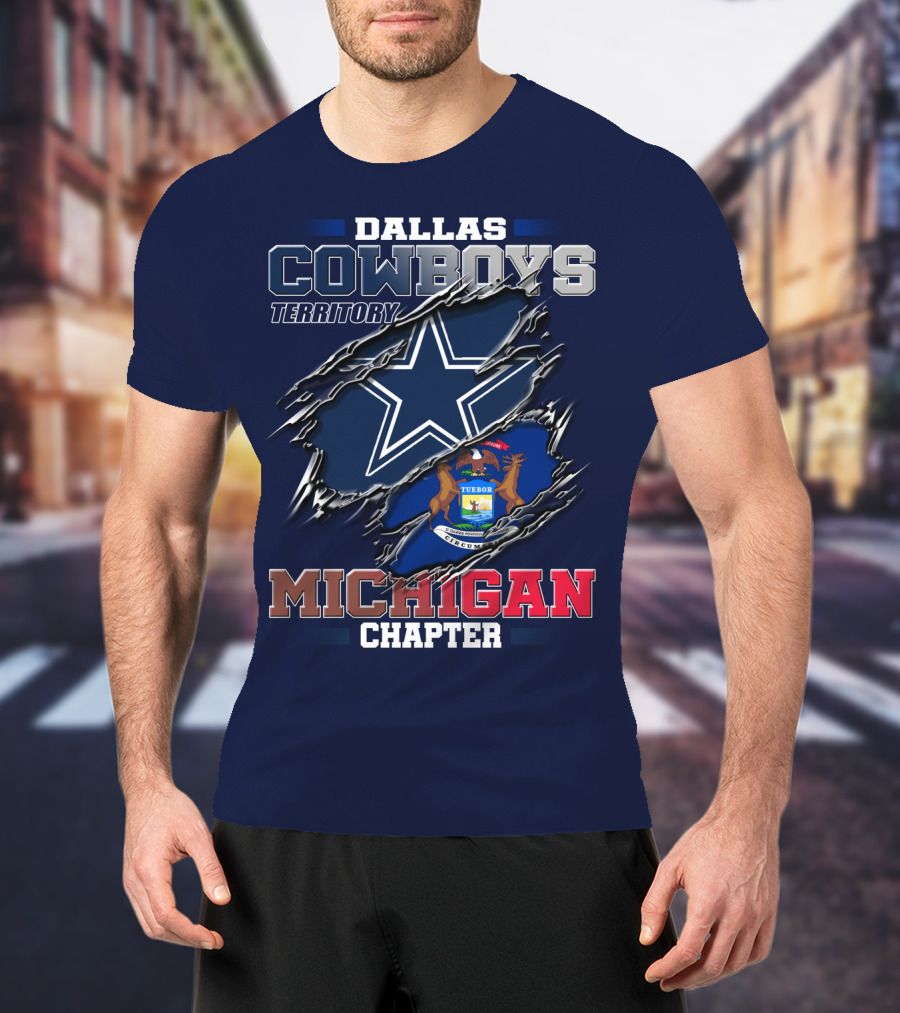Dallas Cowboys Territory Michigan Chapter T-Shirt