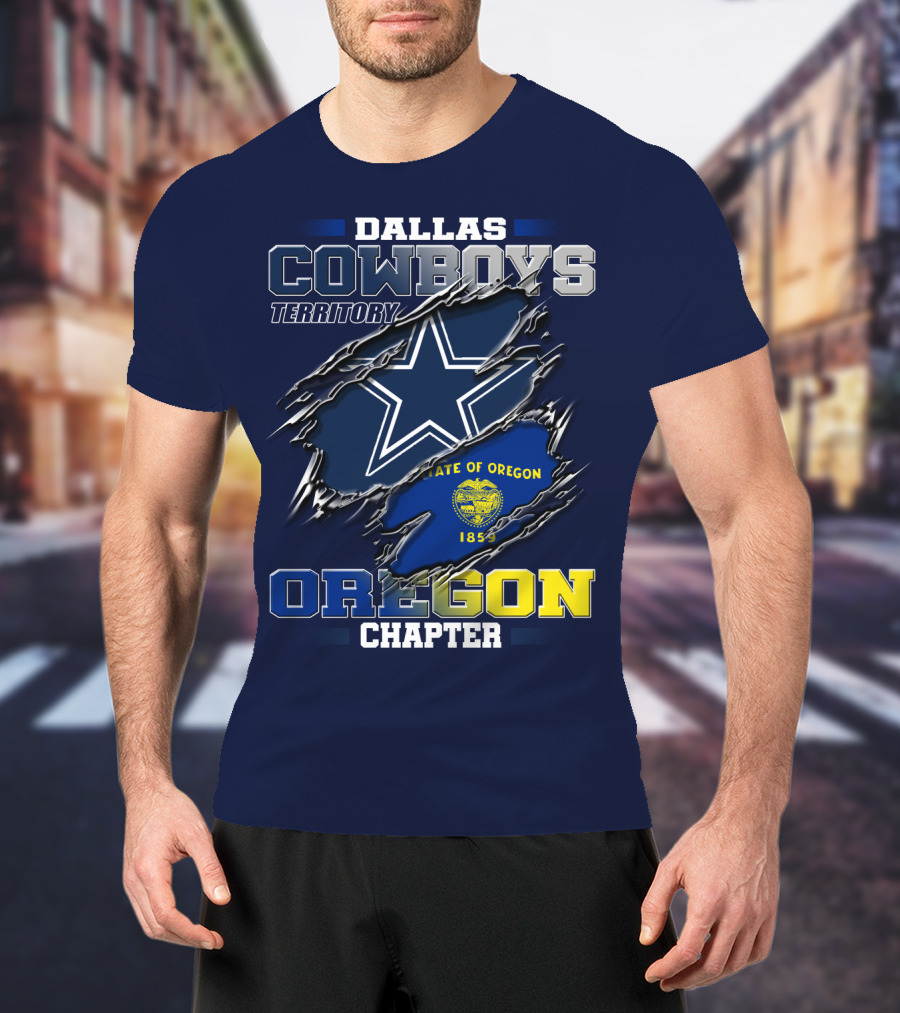 Dallas Cowboys Territory State Of Oregon Chapter 1859 T-Shirt