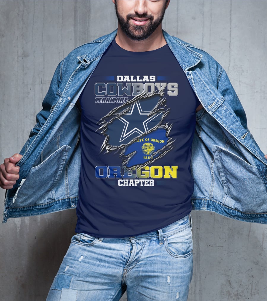 Dallas Cowboys Territory State Of Oregon Chapter 1859 T-Shirt