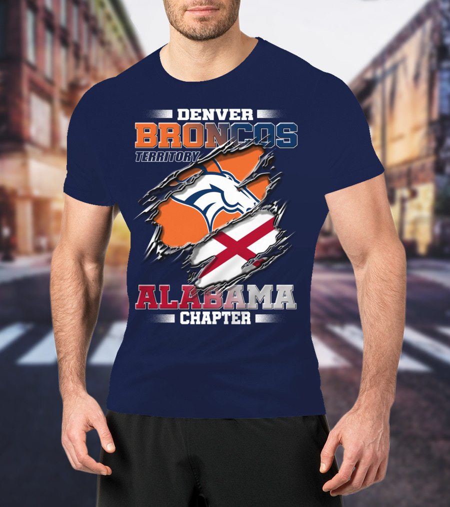 Denver Broncos Territory Alabama Chapter T-Shirt