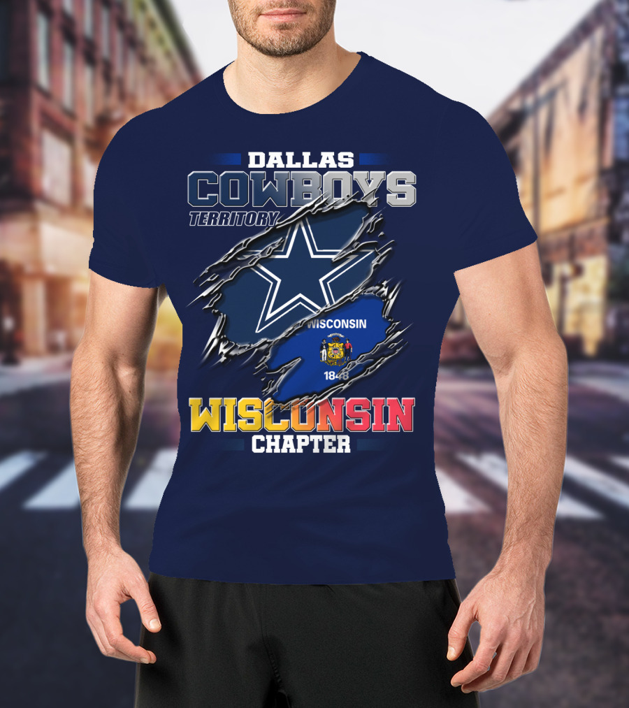 Dallas Cowboys Territory Wisconsin Chapter 1848 T-Shirt