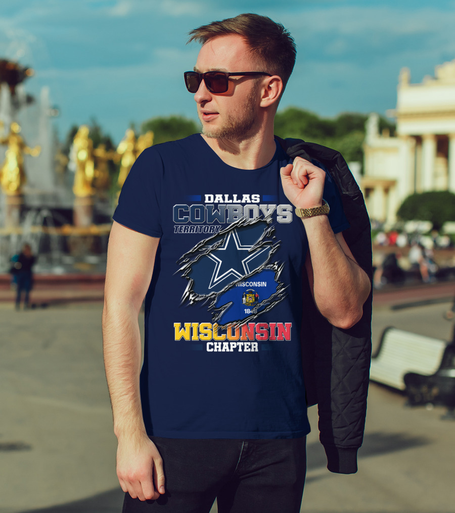 Dallas Cowboys Territory Wisconsin Chapter 1848 T-Shirt