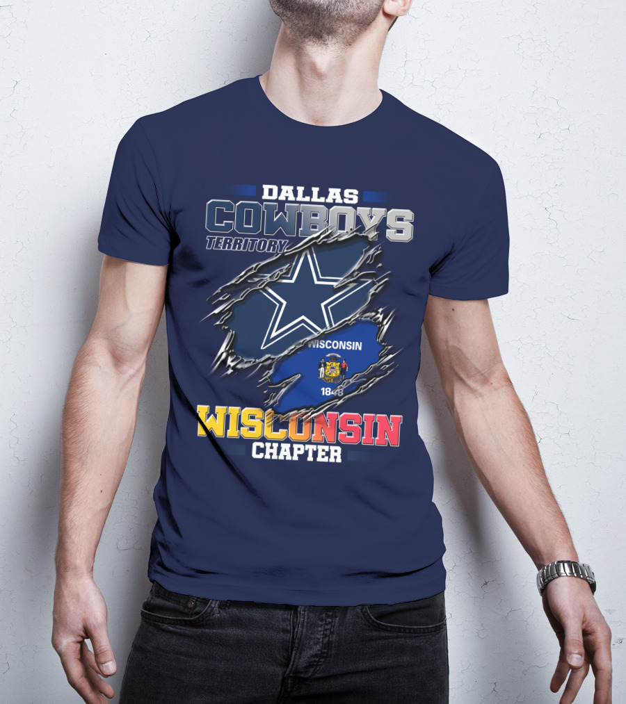 Dallas Cowboys Territory Wisconsin Chapter 1848 T-Shirt
