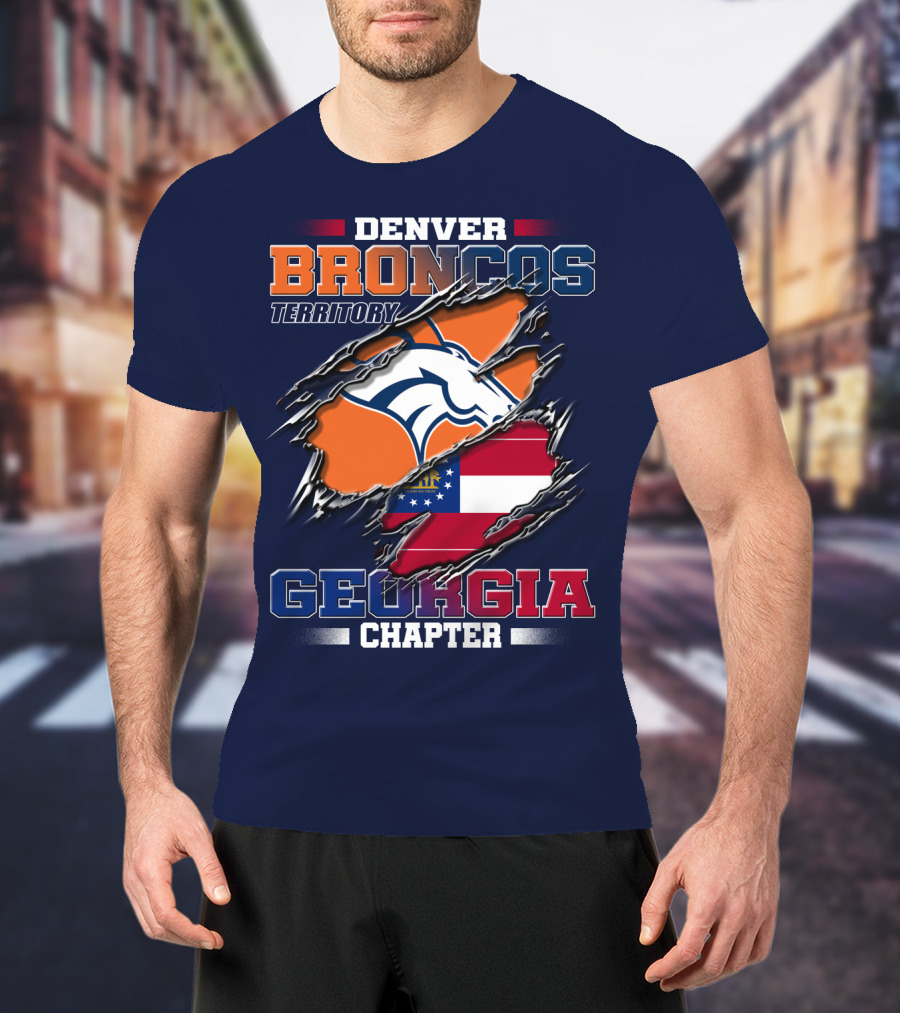Denver Broncos Territory Georgia Chapter T-Shirt