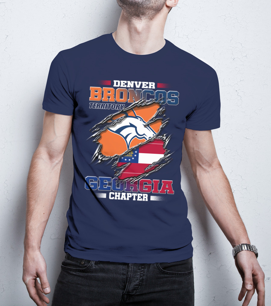 Denver Broncos Territory Georgia Chapter T-Shirt
