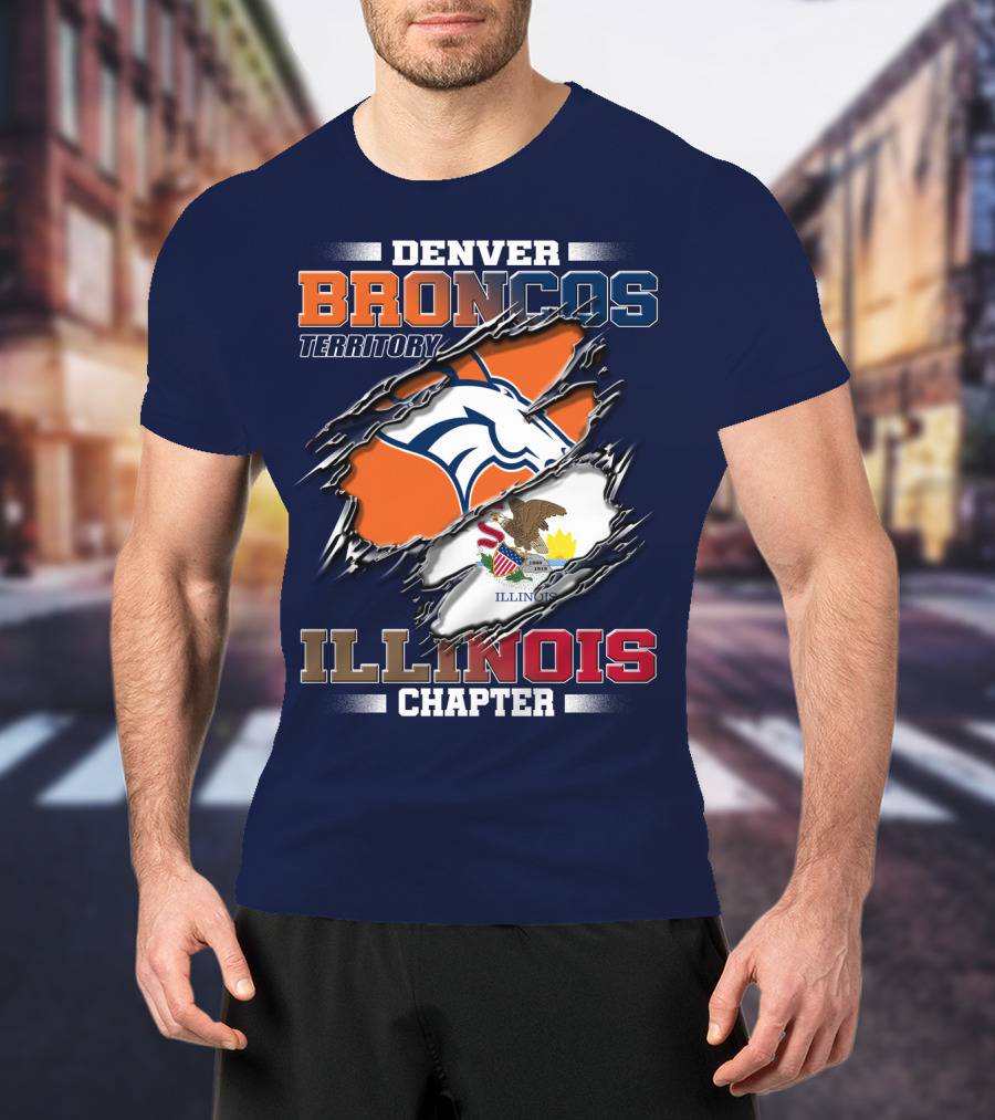 Denver Broncos Territory Illinois Chapter T-Shirt