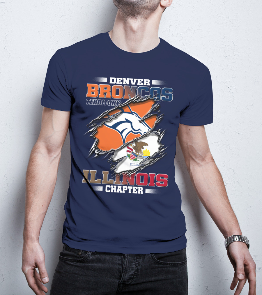 Denver Broncos Territory Illinois Chapter T-Shirt
