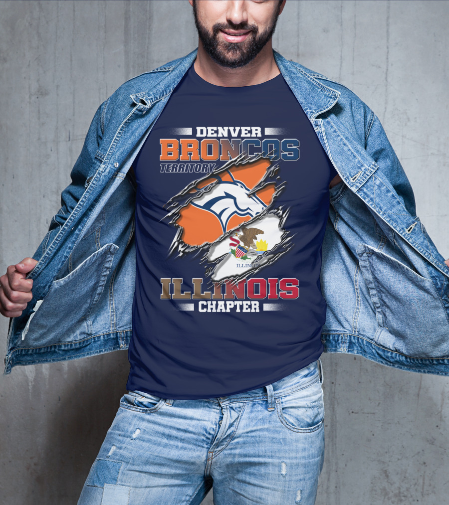 Denver Broncos Territory Illinois Chapter T-Shirt