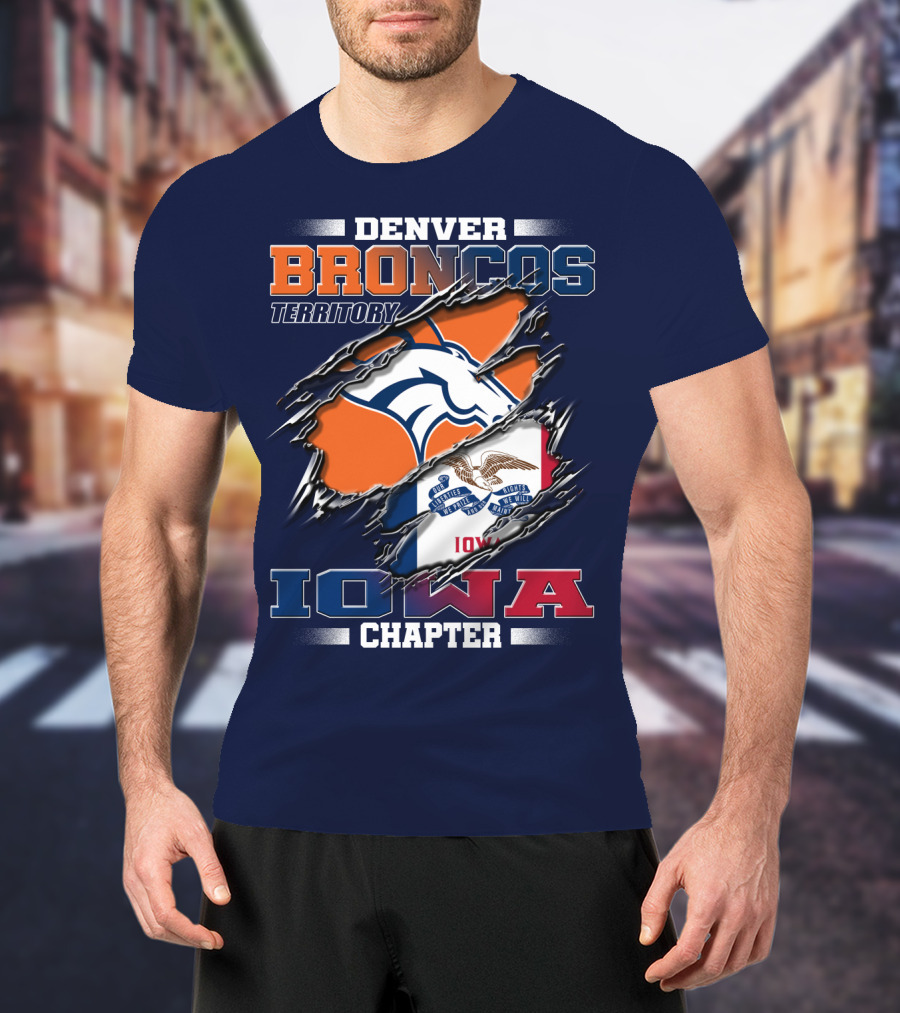 Denver Broncos Territory Iowa Chapter T-Shirt
