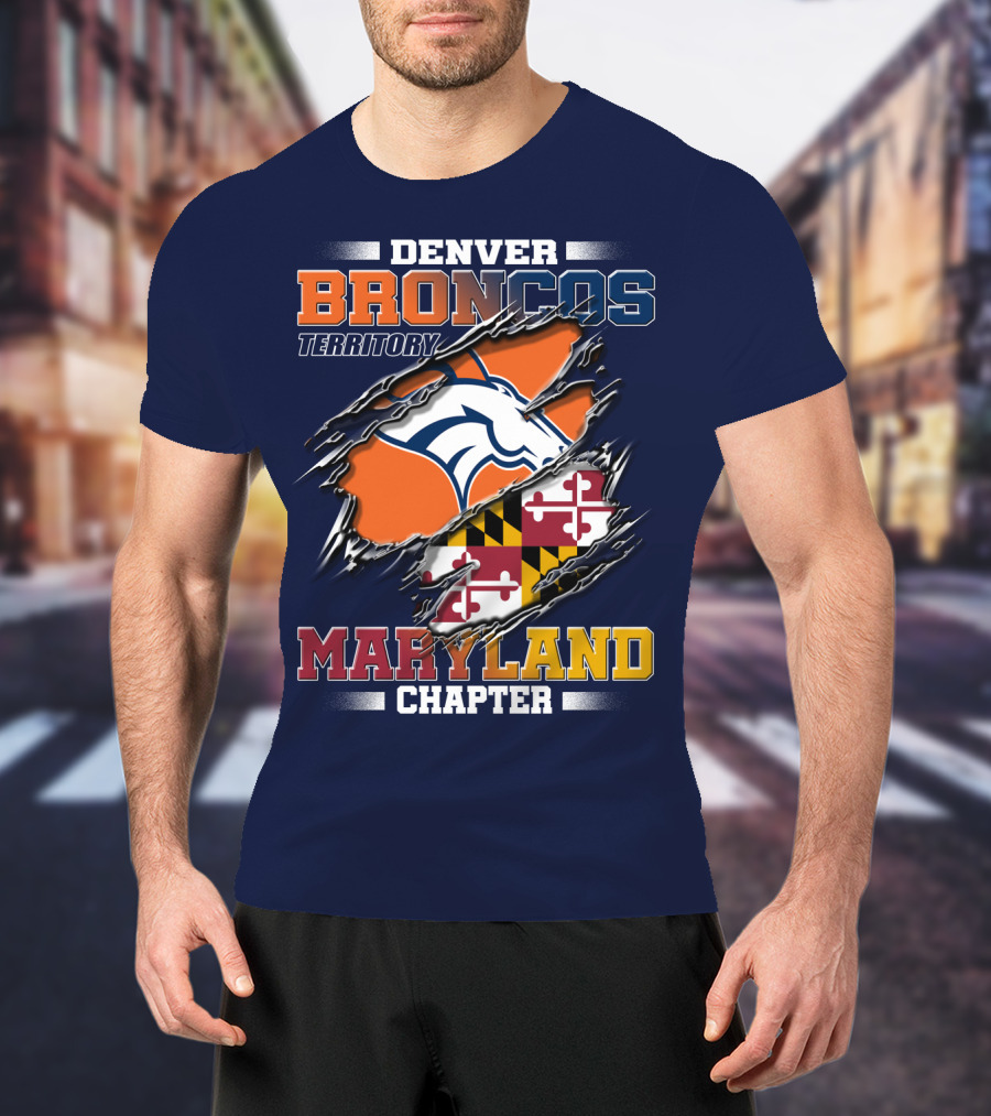 Denver Broncos Territory Maryland Chapter T-Shirt