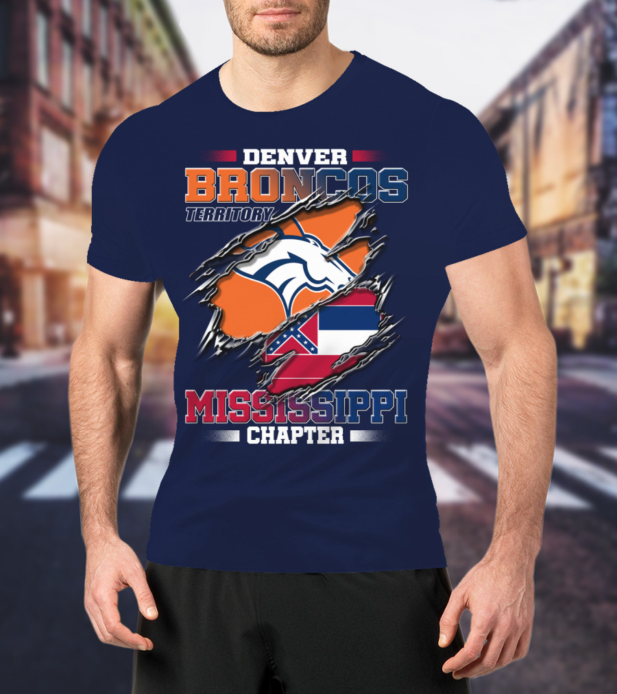 Denver Broncos Territory Mississippi Chapter T-Shirt