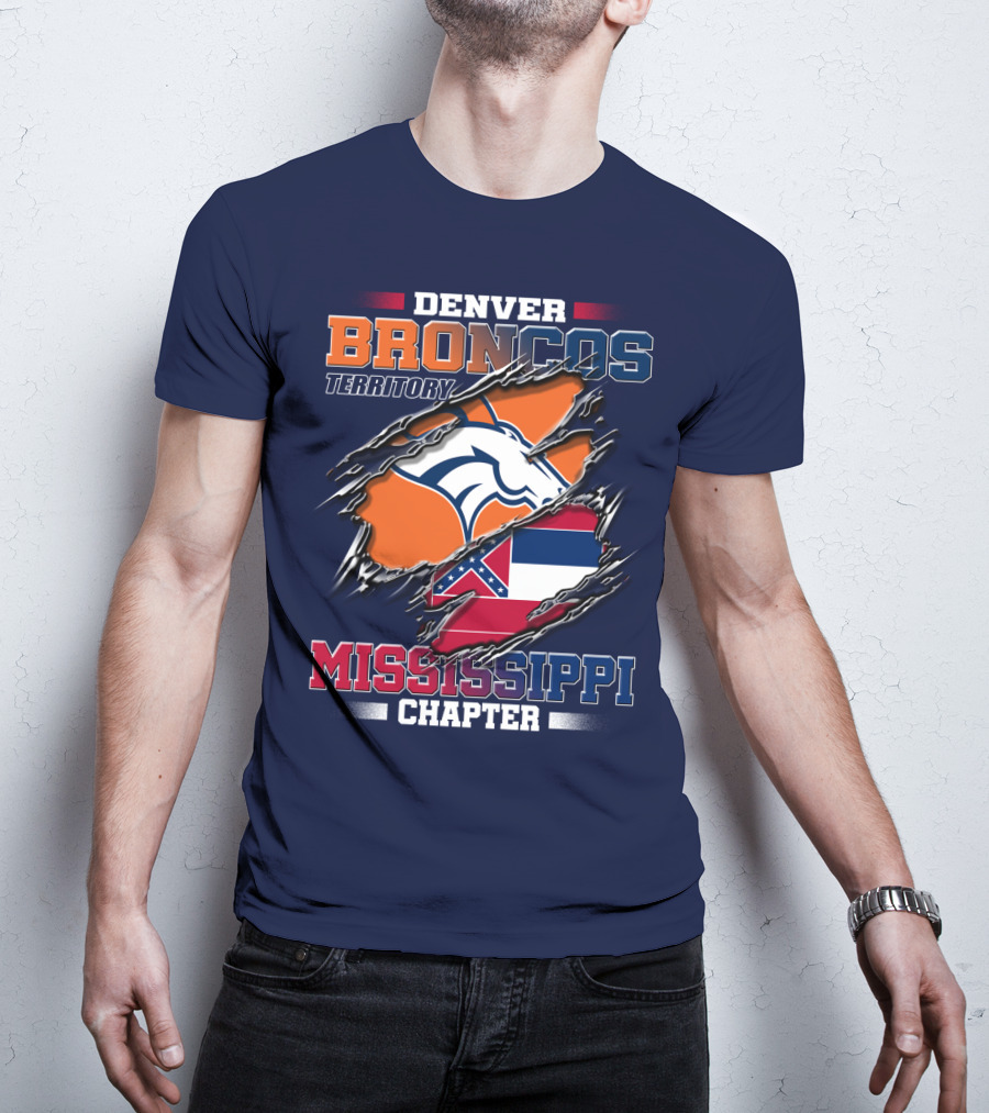Denver Broncos Territory Mississippi Chapter T-Shirt