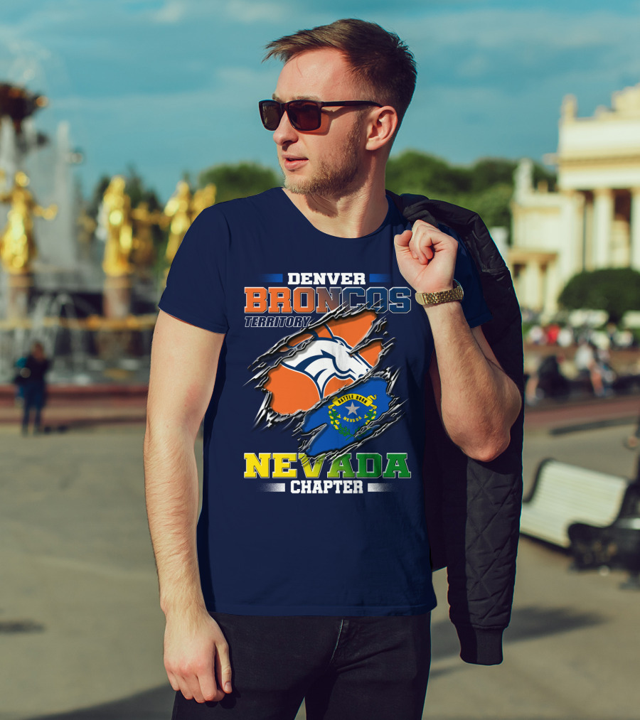 Denver Broncos Territory Nevada Chapter Battle Born T-Shirt