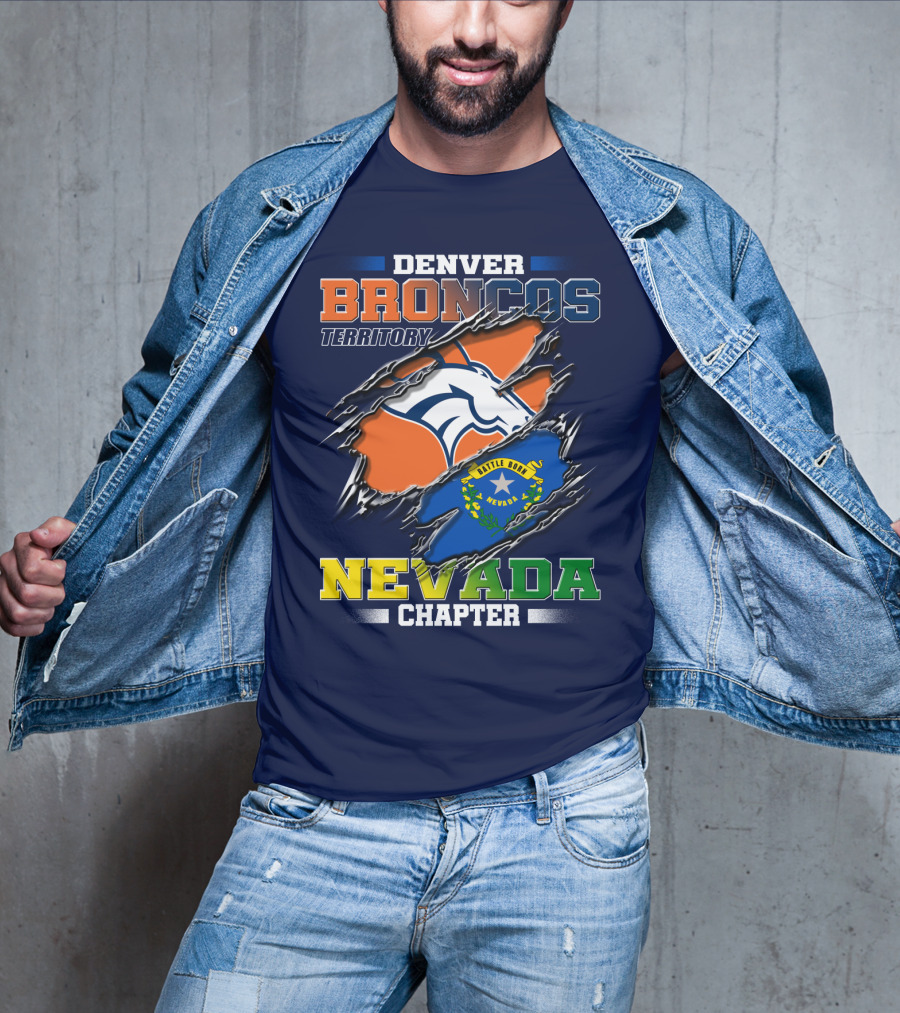 Denver Broncos Territory Nevada Chapter Battle Born T-Shirt