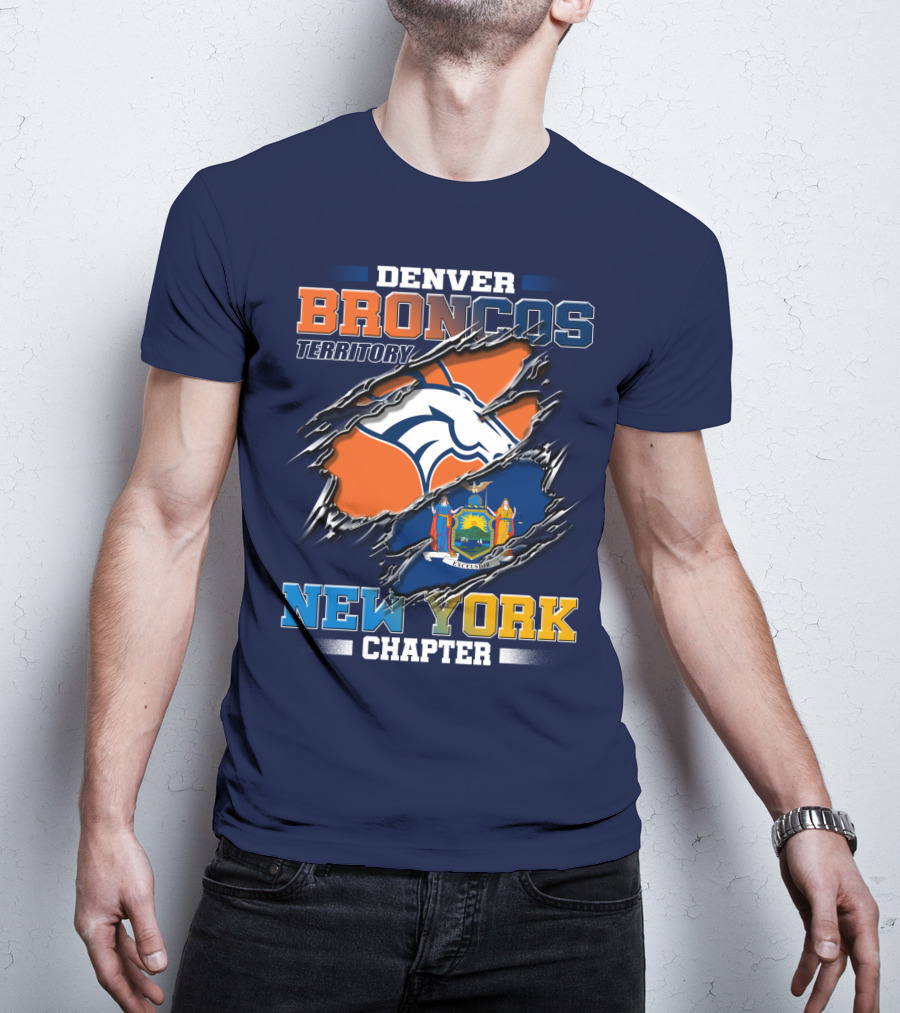 Denver Broncos Territory New York Chapter T-Shirt