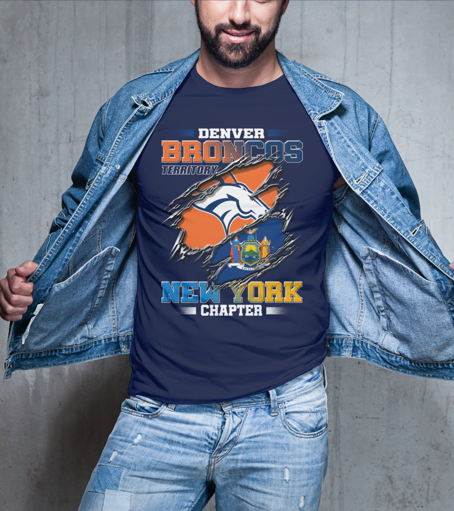 Denver Broncos Territory New York Chapter T-Shirt