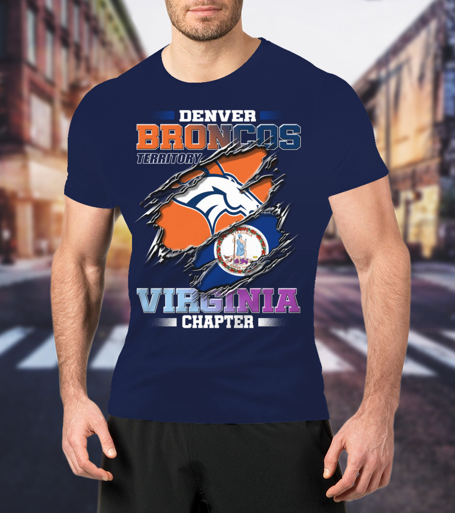 Denver Broncos Territory Virginia Chapter T-Shirt