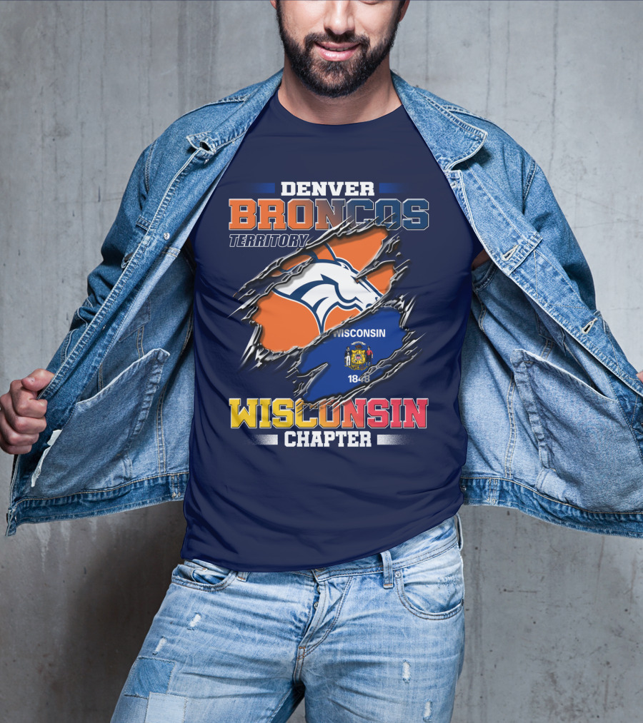 Denver Broncos Territory Wisconsin Chapter 1848 T-Shirt