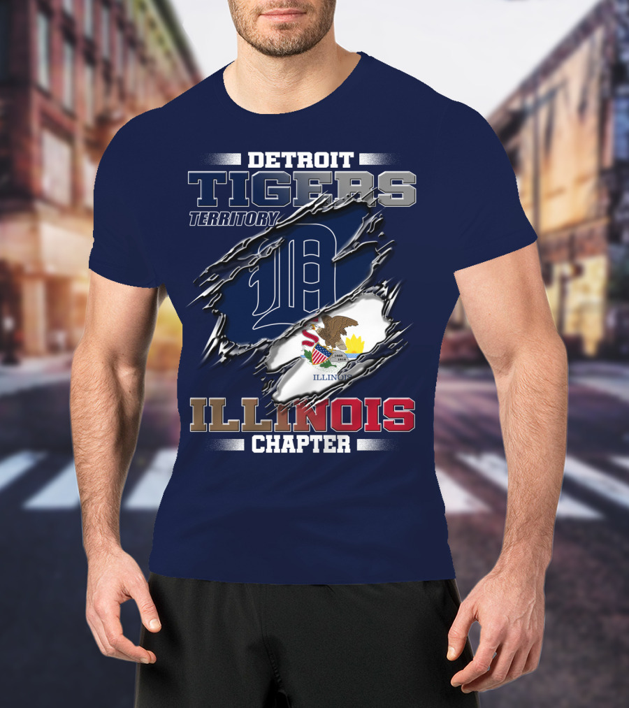 Detroit Tigers Territory Illinois Chapter T-Shirt