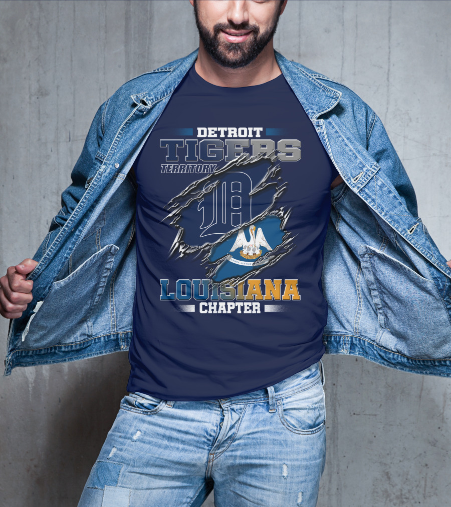 Detroit Tigers Territory Louisiana Chapter T-Shirt